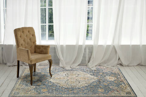 Dynamic SAVOY Blue 53 X 77 Area Rug VX693576599 801-144347 Image 3