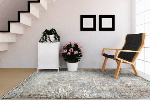 Dynamic SUNRISE Grey 27 X 411 Area Rug ZS356885999 801-144397 Image 3