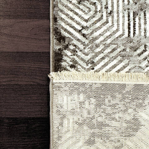 Dynamic SUNRISE Grey 67 X 96 Area Rug ZS7106682999 801-144410 Image 1