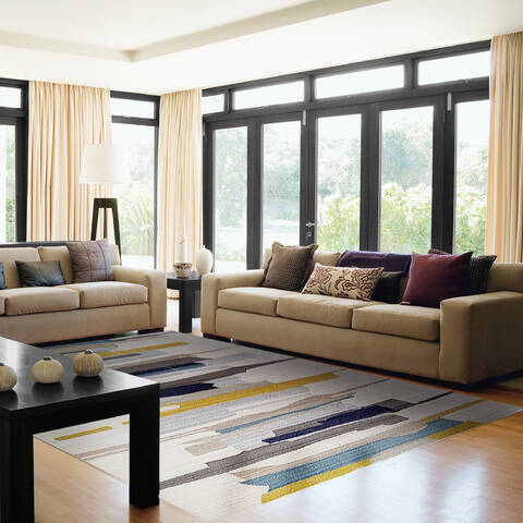 Dynamic UNIQUE Beige 710 X 1010 Area Rug UN9124051199 801-144503 Image 1