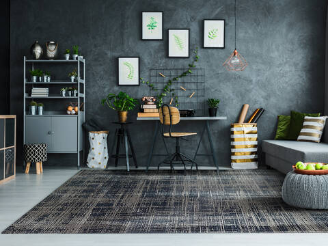 Dynamic UNIQUE Grey 90 X 120 Area Rug UN10144050950 801-144511 Image 1