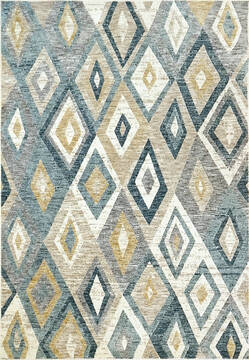 Dynamic VERONA Blue Rectangle 2x3 ft  Carpet 144573