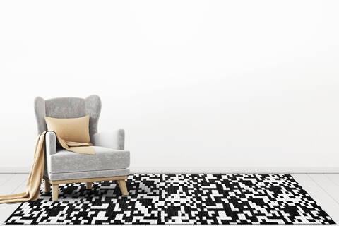 Dynamic VERVE Black 53 X 77 Area Rug VR696551190 801-144604 Image 1