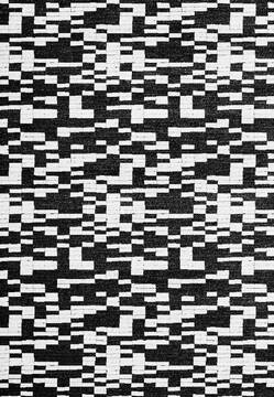 Dynamic VERVE Black Rectangle 7x10 ft  Carpet 144607