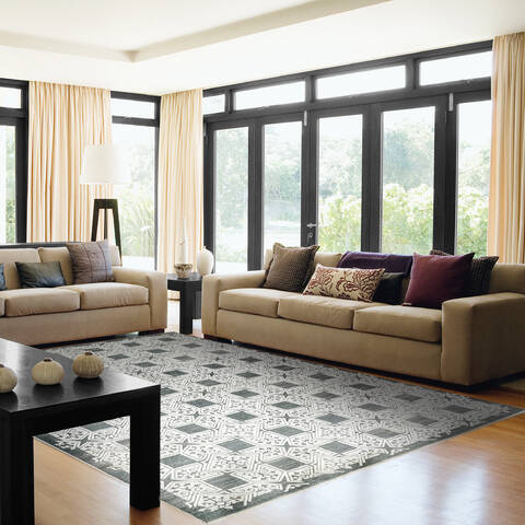 Dynamic WINGO Blue 710 X 1010 Area Rug WG9127955518 801-144637 Image 3