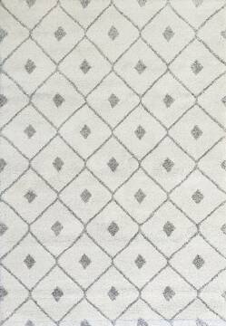 Dynamic MEHARI White Rectangle 4x6 ft  Carpet 144835