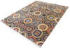 Chobi Multicolor Hand Knotted 711 X 911 Area Rug 700-144869 Thumb 2