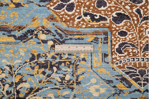 Modern Multicolor Hand Knotted 60 X 810 Area Rug 700-144871 Image 7