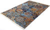 Modern Multicolor Hand Knotted 60 X 810 Area Rug 700-144871 Thumb 2
