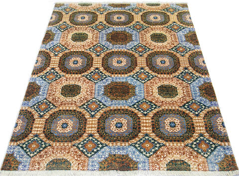Chobi Multicolor Hand Knotted 411 X 67 Area Rug 700-144874 Image 1