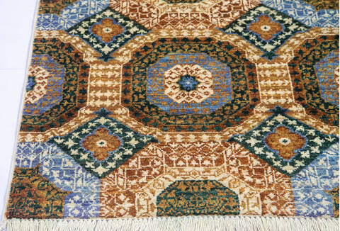 Chobi Multicolor Hand Knotted 411 X 67 Area Rug 700-144874 Image 3