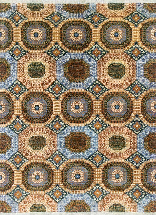 Chobi Multicolor Hand Knotted 411 X 67 Area Rug 700-144874 Image 0