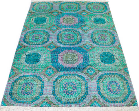 Chobi Green Hand Knotted 41 X 510 Area Rug 700-144875 Image 1