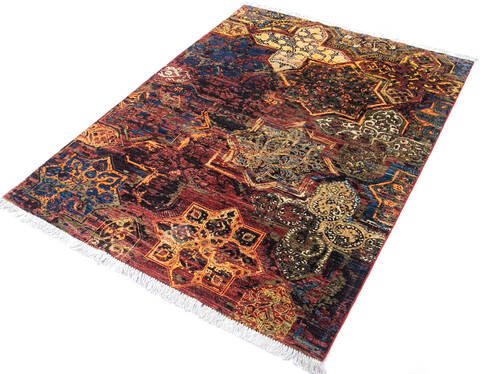 Modern Red Hand Knotted 50 X 67 Area Rug 700-144876 Image 2