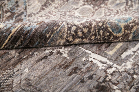 Modern Grey Hand Knotted 55 X 80 Area Rug 700-144877 Image 5