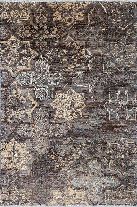 Modern Grey Hand Knotted 55 X 80 Area Rug 700-144877 Image 0
