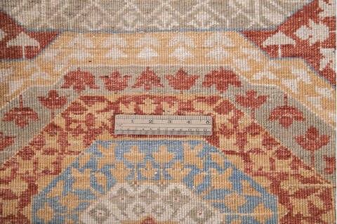 Modern Beige Runner Hand Knotted 26 X 59 Area Rug 700-144880 Image 6