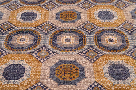 Chobi Multicolor Hand Knotted 510 X 710 Area Rug 700-144881 Image 2