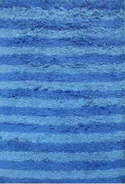 Shaggy Blue Shaggy 4'6" X 6'6"  Area Rug 902-144888