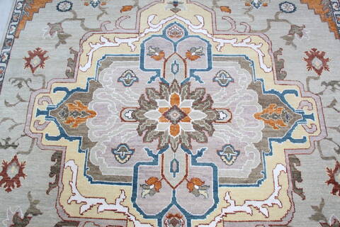 Heriz Grey Hand Tufted 60 X 93 Area Rug 902-144900 Image 3