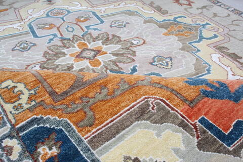 Heriz Grey Hand Tufted 60 X 93 Area Rug 902-144900 Image 8