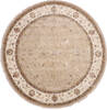 Jaipur Beige Round Hand Knotted 120 X 120  Area Rug 902-144901 Thumb 0