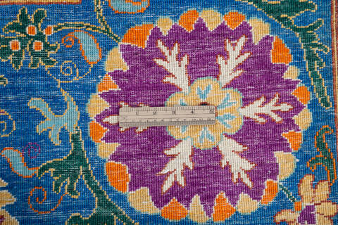 Chobi Blue Hand Knotted 41 X 59 Area Rug 700-144904 Image 6
