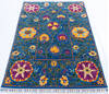 Chobi Blue Hand Knotted 41 X 59  Area Rug 700-144904 Thumb 1