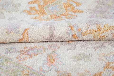 Chobi Beige Hand Knotted 411 X 66 Area Rug 700-144910 Image 6