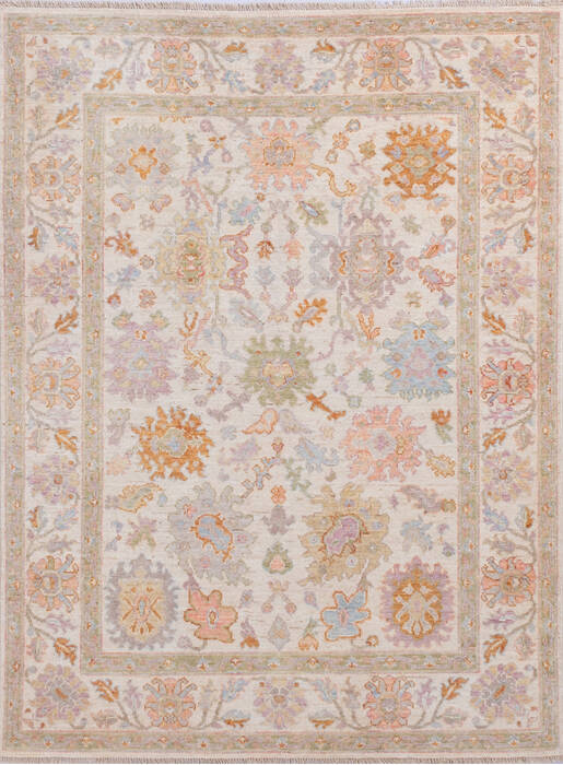 Chobi Beige Hand Knotted 411 X 66 Area Rug 700-144910 Image 0