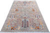 Chobi Grey Hand Knotted 69 X 99 Area Rug 700-144915 Thumb 1