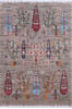 Chobi Grey Hand Knotted 42 X 510  Area Rug 700-144917 Thumb 0