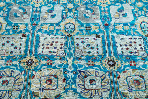 Chobi Blue Hand Knotted 61 X 810 Area Rug 700-144922 Image 3