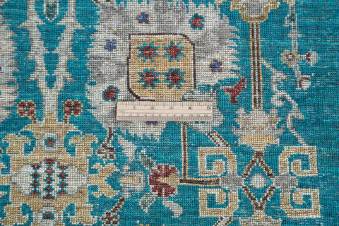 Chobi Blue Hand Knotted 61 X 810 Area Rug 700-144922 Image 7