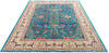 Chobi Blue Hand Knotted 82 X 99  Area Rug 700-144923 Thumb 1