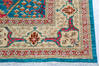 Chobi Blue Hand Knotted 82 X 99  Area Rug 700-144923 Thumb 4