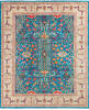 Chobi Blue Hand Knotted 82 X 99  Area Rug 700-144923 Thumb 0