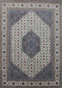 Bidjar Beige Hand Knotted 5'6" X 8'0"  Area Rug 902-144927