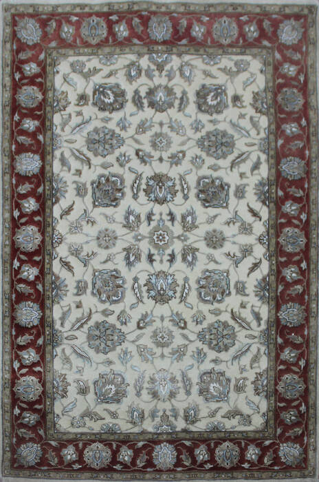 Kashan Red Hand Knotted 40 X 60 Area Rug 902-144935 Image 0