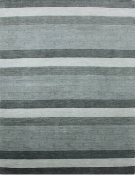 Indian Luri Grey Rectangle 5x7 ft Wool Carpet 144938