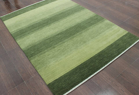 Luri Green Hand Loomed 48 X 68 Area Rug 902-144944 Image 1
