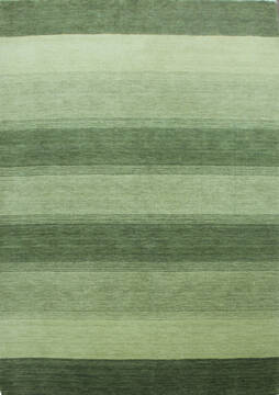 Indian Luri Green Rectangle 5x7 ft Wool Carpet 144948