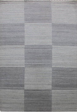 Indian Luri Grey Rectangle 5x7 ft Wool Carpet 144951