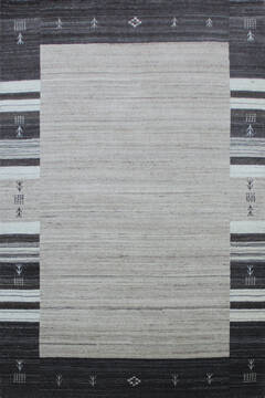 Luri Grey Hand Loomed 4'0" X 6'0"  Area Rug 902-144953