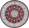 Nain Red Round Hand Knotted 80 X 80  Area Rug 902-144966 Thumb 0