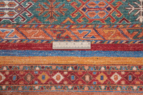 Chobi Red Runner Hand Knotted 29 X 910 Area Rug 700-144976 Image 7