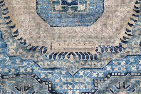 Chobi Blue Runner Hand Knotted 28 X 64 Area Rug 700-144980 Image 5