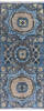 Chobi Blue Runner Hand Knotted 28 X 64 Area Rug 700-144980 Thumb 0