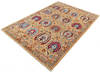 Chobi Yellow Hand Knotted 62 X 810  Area Rug 700-144982 Thumb 2