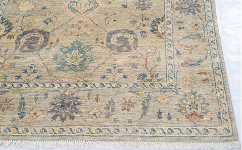 Chobi Beige Hand Knotted 51 X 73 Area Rug 700-144986 Image 3